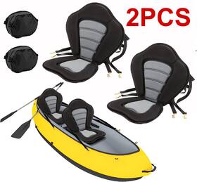 S8160201 Tkoofn 2pcs Padded Kayak Seat Cushion Comfortable Rest With Storage Bag