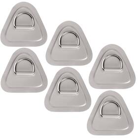 Tobwolf J19392-tw-us 6 Pack 3.54 Inch / 9cm Stainless Steel D-ring Patch For Grey