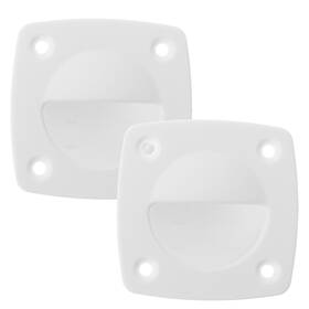 6jh4413bm8nyb15w Toddmomy White Nylon Flush Pull Handle 2.36 Inch Recessed Boat Hatch For Yacht