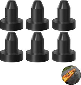 Tongass 687368345242 6-pack Push-in 1/2 Inch Kayak Drain Plugs Neoprene Rubber Scupper Fo