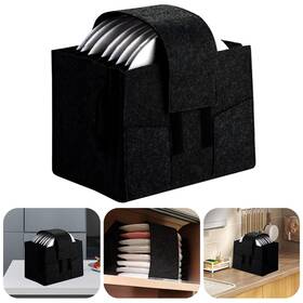 Tow-us-hgi1041 Toweboory Felt Plate Holder 10.3 7.1 7.9 Inches Foldable Kitchen Cupboard Storage