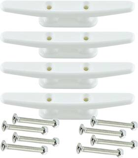 Trafu 744110512830 White Boat Cleat Kayak Canoe Plastic Mooring Line Deck Nautica