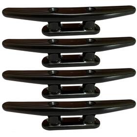 Trafu 765305093446 Black Boat Nylon Cleat 4pcs 5inch-4pcs