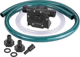 Tp0507 Trupow Self-priming Mini Hand Water Transfer Drill Pump Kit With Hose And Black