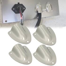Tuop 419391070714 Marine Stainless Steel Midget Clam Shell Vent Wire Cable Hole Ventilator Cov