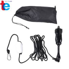 Tr80198 Turitrade Folding Anchor Buoy Kit For Canoe Kayak Raft Boat Jet Ski 5.5lb Black Portable