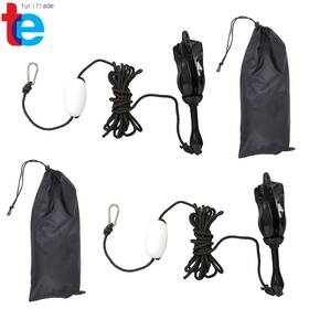 Tr80224 Turitrade 2 Marine Kayak Folding Anchor Kit 7.05lb With 26.2ft Rope For Pwc Canoe Jet Ski