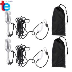 Tr80238 Turitrade 2 New Silver Marine Kayak Folding Anchor Kit 5.5lb For Pwc Canoe Jet Ski