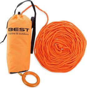 Tx-65ov-owza  Emergency Throw Rope Rescue Bag - Throwable Safety Device For Kayaking And Boating