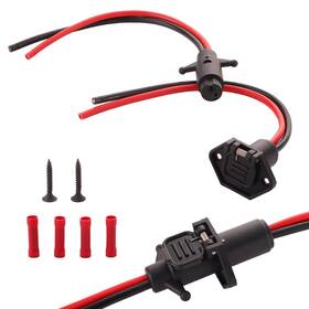 X5560 Txrxiz 12v 8 Gauge Plug For A Trolling Motor Compatible With Minn Kota Marine Boat