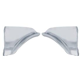 United Pacific 072017350409 Stainless Steel Fender Skirt Scuff Pads For 1959 Chevy Passenger Car Pair