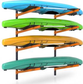 Uokrr 445016449468 Kayak Storage Rack Wall Mount Racks For Indoor Outdoor Heavy Dut