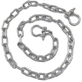 Us Stainless 012785318481 Steel 316 Anchor Chain 1/4 Inch Or 7mm By 6ft Long Shackles Us Stainless 012785318481 Steel 316 Anchor Chain 1/4 Inch Or 7mm By 6ft Long Shackles
