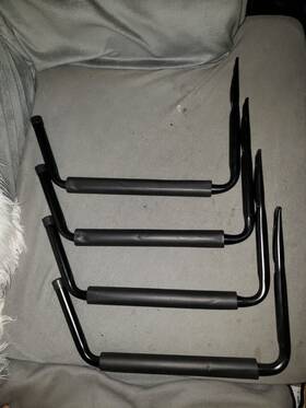 Uxcell 718844889889 4pcs Kayak Storage Racks 15 Inch Hook Wall Mount Canoe Hanger Garage Hooks