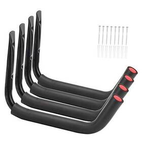 Hook-001 Vahodegn Kayak Steel Storage Rack 4 Pack Canoe Wall Mount Hooks 15inches Snowboard