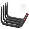 Vahodegn Kayak Steel Storage Rack 4 Pack Canoe Wall Mount Hooks 15inches