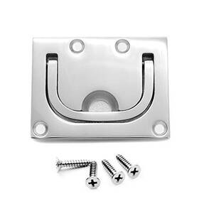 Vakocean 680580892556 316 Stainless Steel Pull Flush Lift Ring Recessed Handle Locker Cabinet