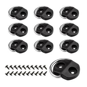 Vr10s-zq10 Vehirie 10 Pcs D-ring Tie Downs Anchor Stainless Steel D-rings Trailer Cargo Down