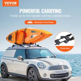 Veovr 197988203513 Kayak Roof Rack 1 Pair J-bar - Safely Carry 2 Kayaks On Car Suv Or Truck Fol