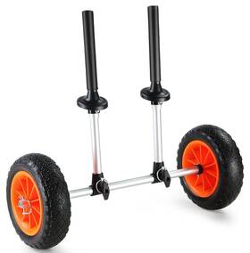 Vevor 197988757634 Adjustable Kayak Cart Canoe Boat Carrier 280lbs Load With 10ftft Solid Tires
