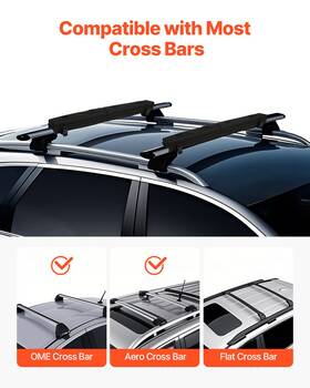 Vevor 197988839309 Roof Rack Pads For Crossbar 176lbs Load Capacity Kayak Canoe Surfboard
