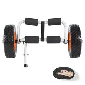 Vevor 313043942948 Kayak Cart 200 Lbs. Load Capacity Foldable Trolley With 10 Inch Solid Rub