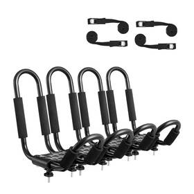 Vevor 445001081093 Kayak Roof Rack 4 Pair J-bar Soft Top Mount Tie Down Carrier For