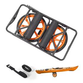 Vevor 445024117199 Kayak Cart 330 Lbs. Load Capacity Canoe Dolly With 15 Inch Solid Rubber Tir