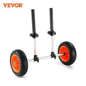 Vevor 744110300901 Heavy Duty Kayak Cart Detachable Canoe Trolley With 10ftft Solid Tires