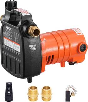 1600 Vevor 840281576746 Cast Iron Water Transfer Pump 115v Ac Gph 1/2hp Portable Orange