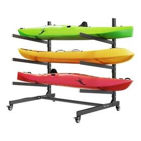 Jhkys-003 Vevor Kayak Storage Rack For 3 Kayaks Holds 200 Lbs Heavy Duty Freestanding Stand
