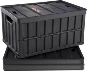 Kzdslcwxhs64 Vevor 65l Collapsible Storage Bins With Lids 3 Packs 65l-black Black-65l
