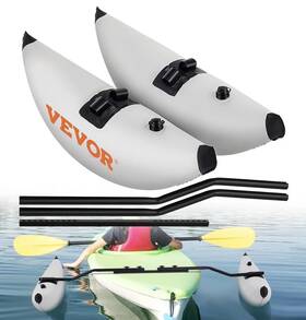 Phtztwdqtzbddvjk5 Vevor Kayak Stabilizer Inflatable Canoe Outrigger Pvc Pontoon Fishing Float Tube Kit
