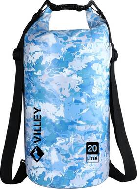 133101 Villey Dry Bag Waterproof 20l Roll Top Sack Keeps Gear Lightweight New