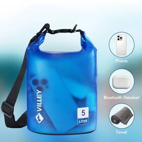 133105 Villey 5l Waterproof Dry Bag Roll Top Sack For Kayaking Boating Camping Swimming