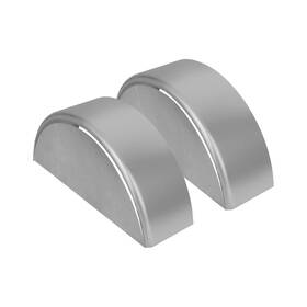 Virtionz 656382209236 2 Steel Round Single Axle Trailer Fenders With Back Plate Fender Backs Fits 1