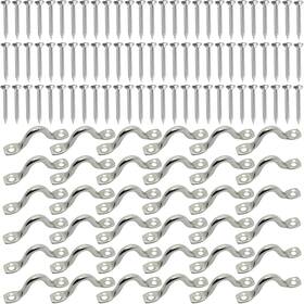 Is-sih-bes60p Vitalnos 60 Pcs Boat Eye Straps 316 Stainless Steel Bimini Top Pad Eyes M5 Kayak D