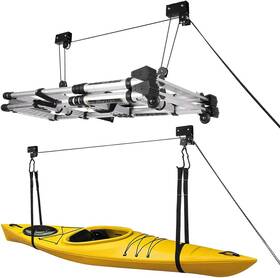 Vh554 Vivohome Kayak Hoist 2-pack Garage Storage Canoe Ladder Lift System With 125 Lb Vh554 Vivohome Kayak Hoist 2-pack Garage Storage Canoe Ladder Lift System With 125 Lb
