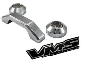 101-erpbhk001cr Vms Racing Chrome Windshield Bumper Rests And Footman Loop Bar Tie Down 3pcs