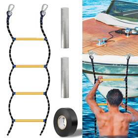 Bl-a1 Vnaker Boat Ladder For Inflatable Kayak Motorboat Rope - Load Ca