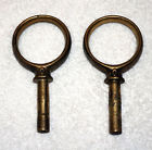 Ol21 Vtg Crittenden Nautical 2 Boat Locks Wilcox Brass Oar Decorate Pair