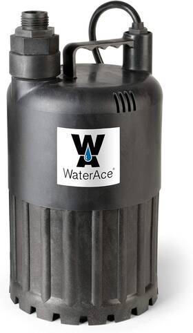 Wa80up Waterace Submersible Utility Pump 1/2 Hp Black 0.5