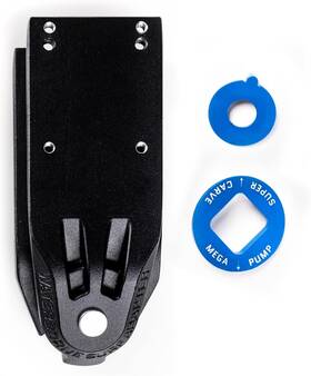 Waterborne Skateboards 860000733373 Surf And Rail Adapter Fin System For 3 Surfskate Trucks Modes - Small Black
