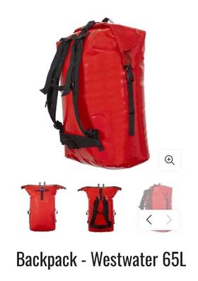 55401.04 Watershed Westwater Dry Backpack 65l Whitewater Rafting