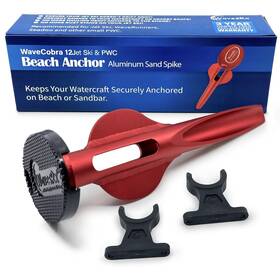 Wavesrx 643570130656 12 Inch Aluminum Sand Spike Beach Anchor - Wavecobra Keeps Your Watercraft Secu