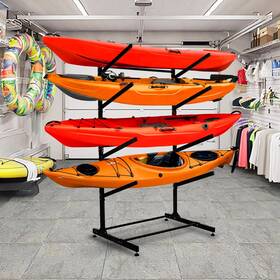Wemily 997577228000 Kayak Storage Rack 2/3/4 Tier Freestanding Stand For Kayaks Canoes Paddleb