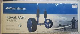 18772236 West Marine Kayak Cart Universal Fit For All Sit-on-top With Airless Tires - New