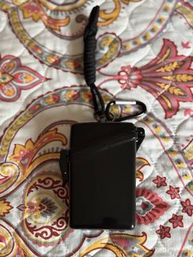 00100 Witz Lightweight Waterproof Sport Case Black With Land Yard And Carabiner Nwot