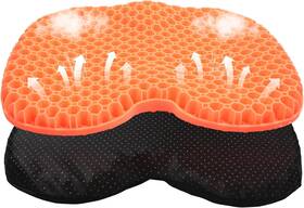 Wllead 744110190694 Orange Anti Slip Kayak Seat Cushion Waterproof Gel Boat Canoe Rowing Stadium Inf