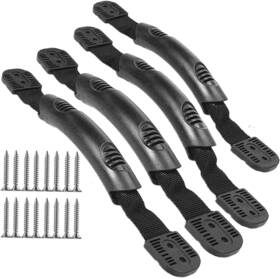 H2-4epl-d22u Wollcocer 2-hole Kayak Carry Handles 4 Pack With Screws Rubber Handle Replacement Fo
